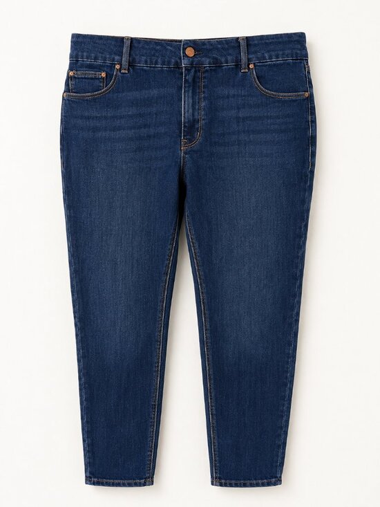 Seven7 Denim - Seven7 Tummyless High Rise Skinny Jeans 18W NWT Dark Wash Stretch Denim